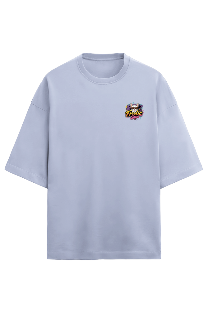 Play Hard Frenchie Oversized Tee - Frolic Saga