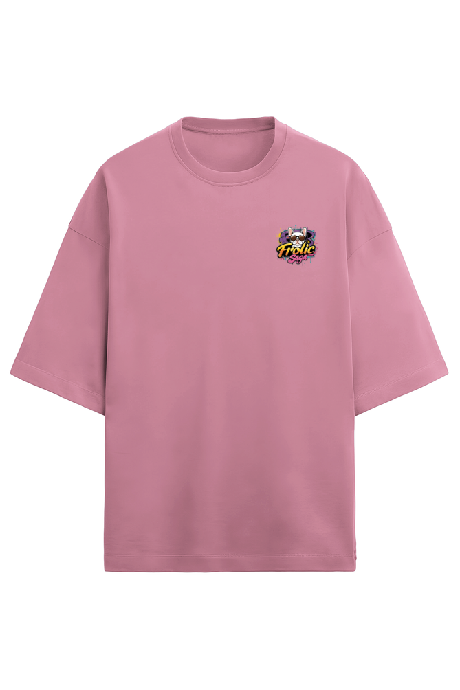 Play Hard Frenchie Oversized Tee - Frolic Saga