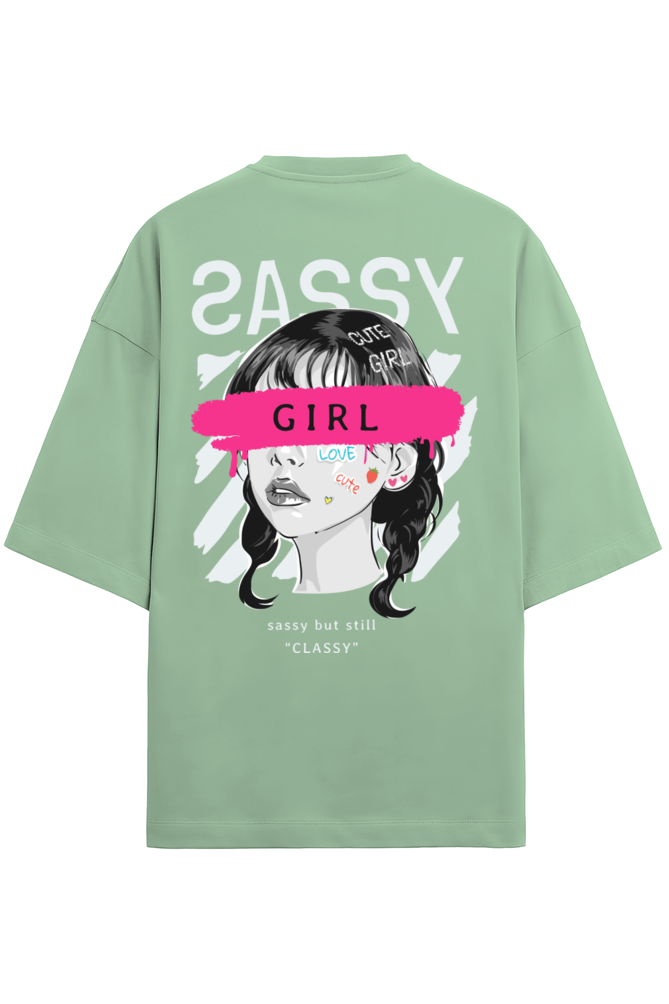 "Sassy Girl" Oversized Tee - Frolic Saga
