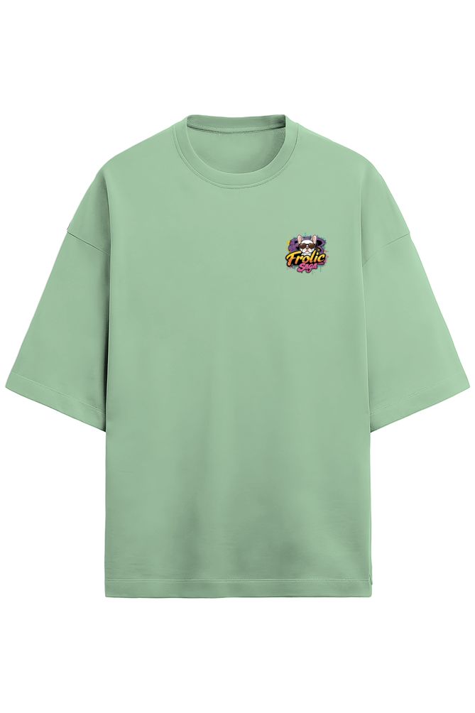 Play Hard Frenchie Oversized Tee - Frolic Saga
