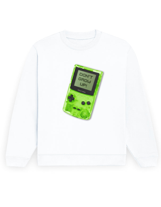 Don’t Grow Up! Unisex Sweatshirt – 300 GSM Cotton Fleece | Retro Limited Edition
