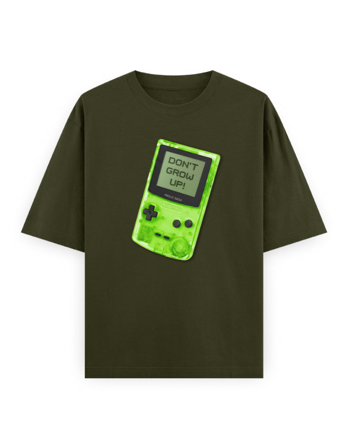 Don’t Grow Up! Limited Edition Unisex Oversized Tee – 240 GSM Heavyweight Cotton