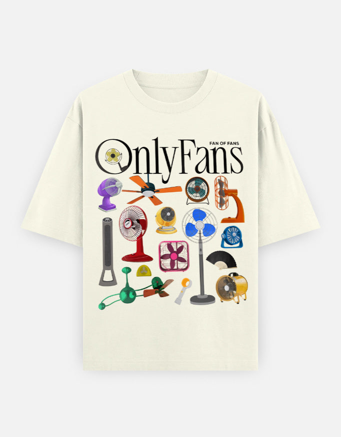 Funny OnlyFans Meme T-Shirt for Men & Women – Oversized 100% Cotton Fan Graphic Tee | Viral Gen Z Aesthetic | 240 GSM Unisex Graphic Tee