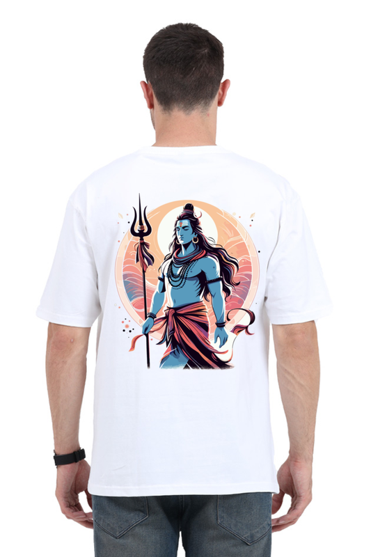 Divine Vibes Shiva Oversized Tee - Frolic Saga