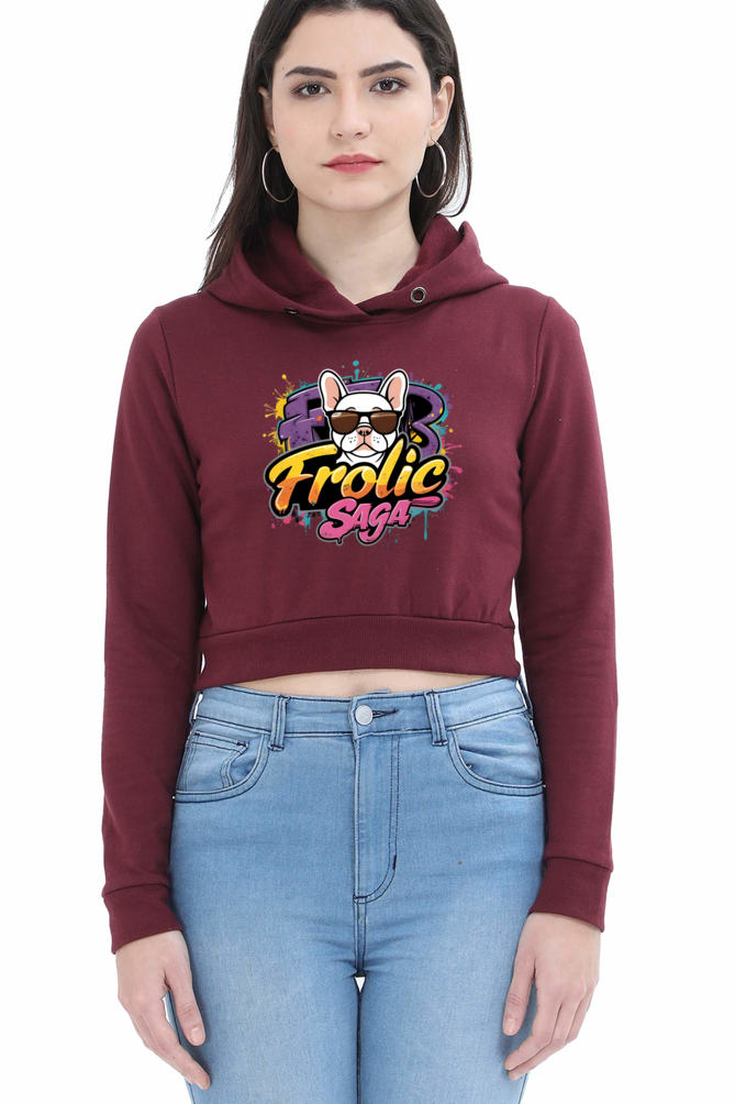 Women's Frolic Saga Crop Hoodie