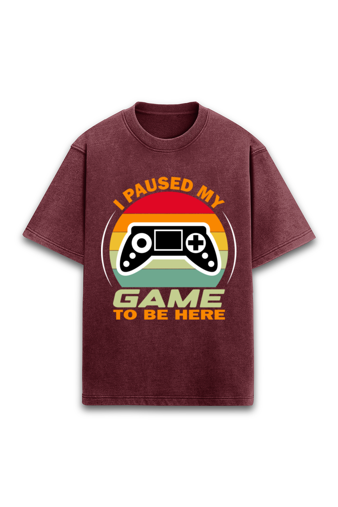 gaming vintage look oversized tee