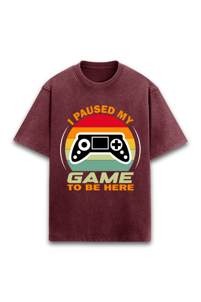 gaming vintage look oversized tee