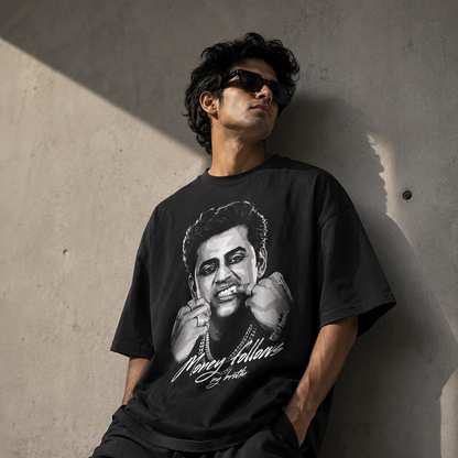 Money Follows My Brotha oversized t-shirt, front view