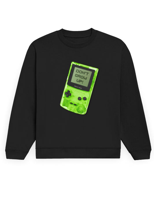 Don’t Grow Up! Unisex Sweatshirt – 300 GSM Cotton Fleece | Retro Limited Edition