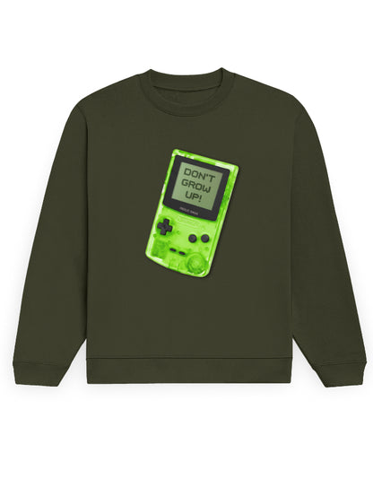 Don’t Grow Up! Unisex Sweatshirt – 300 GSM Cotton Fleece | Retro Limited Edition