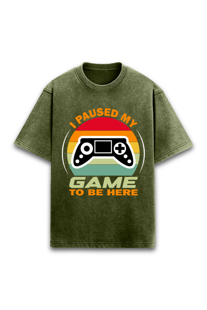 gaming vintage look oversized tee