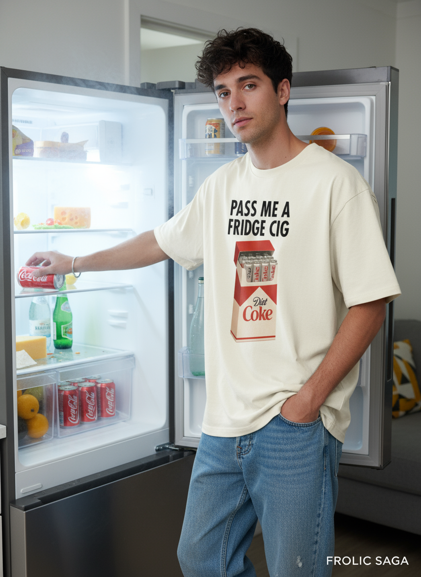 Fridge Cig Oversized Tee – Diet Coke Edition