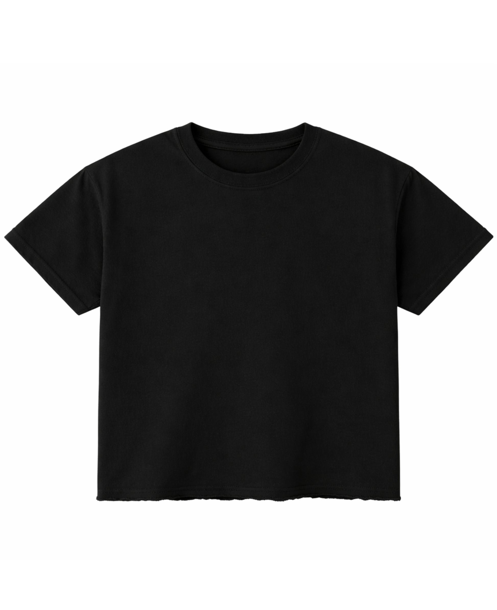 Better A B*tch Than Bitchari black boxy fit tee, front plain view - Frolic Saga