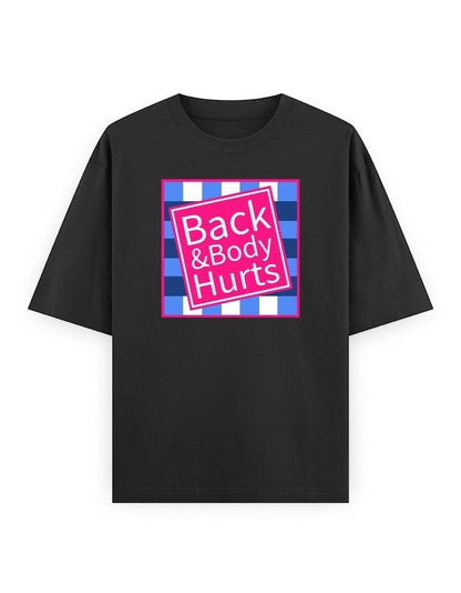 Frolic Saga black oversized 100% cotton t-shirt with