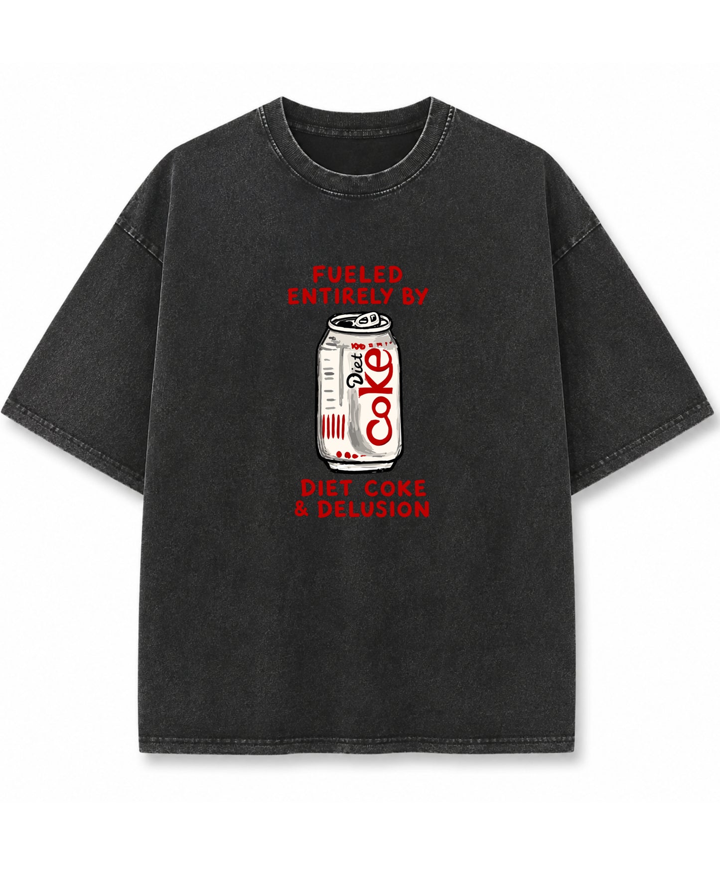 Vintage Fade Wash Oversized T-shirt Front Design