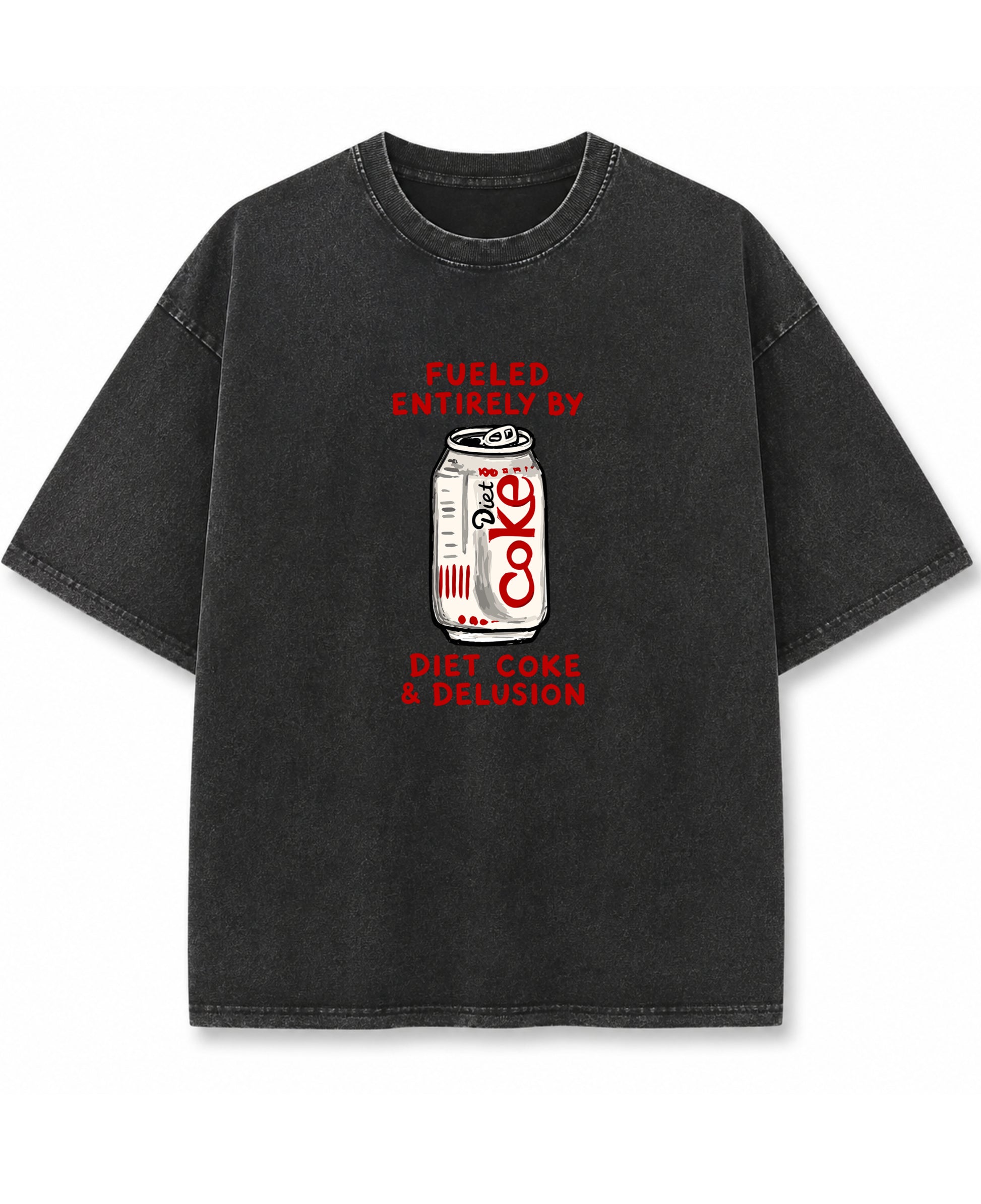 Vintage Fade Wash Oversized T-shirt Front Design