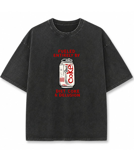 Vintage Fade Wash Oversized T-shirt Front Design