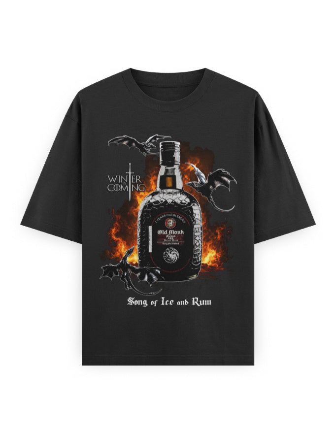 Limited edition oversized 240 GSM cotton t-shirt by Frolic Saga